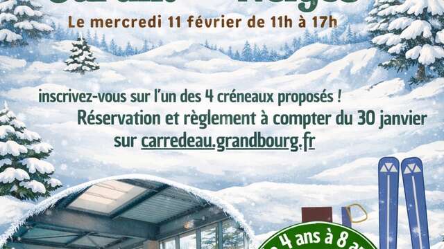 Jardin des neiges à Carré d'Eau