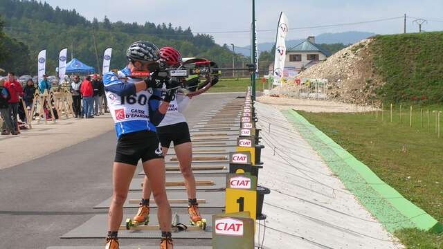 Cours de biathlon avec l'ESF aux Plans d'Hotonnes
