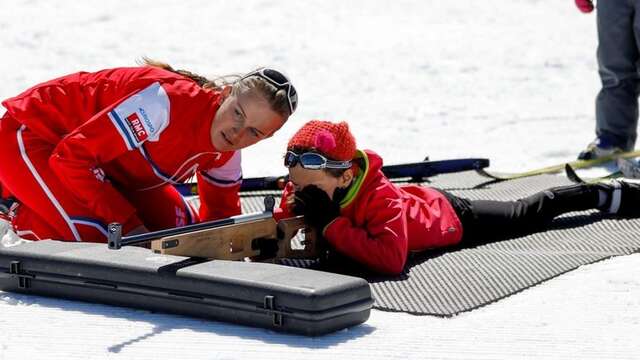 Biathlon avec l'ESF