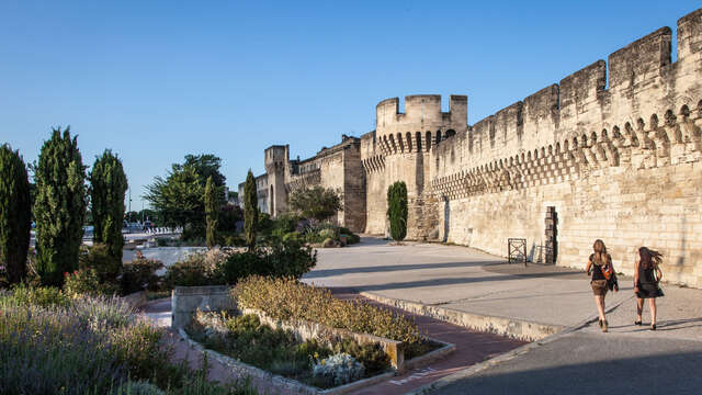 Ramparts around the walled city of Avignon