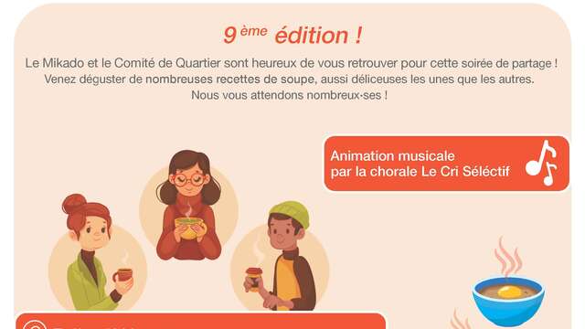 Soirée Soupes du monde - 9e édition