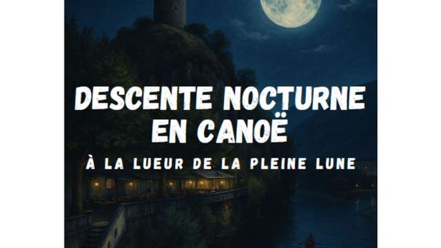 Night-time canoeing with Ariège Evasion