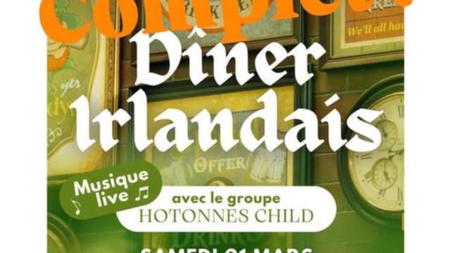 COMPLET - Dîner Irlandais - La Barque