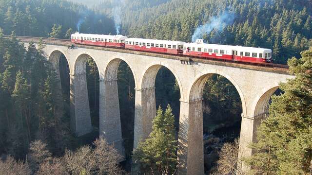Balade en train touristique dans le Haut-Forez