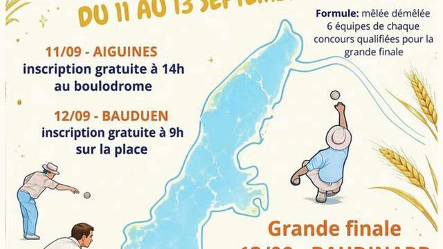 Fête du lac de Sainte-Croix - concours de boules