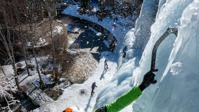 Animation découverte cascade de glace