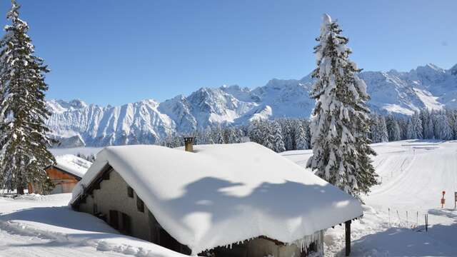 Le Barioz Nordic skiing area