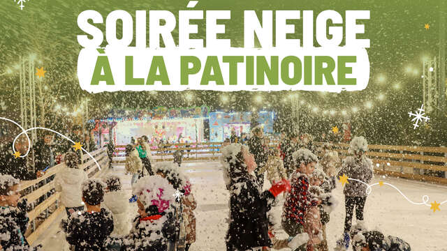 Festa sulla neve con DJ alla pista di pattinaggio