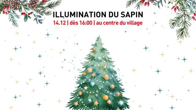 Illumination du sapin de La Tzoumaz