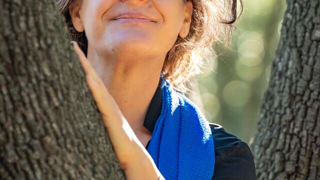 Séance de yoga aux jardins de l'Abbaye