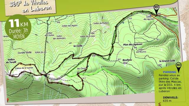 Rando: Panorama à 360° à Vitrolles en Luberon