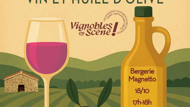 Dégustation croisée de vins et huiles d'olive