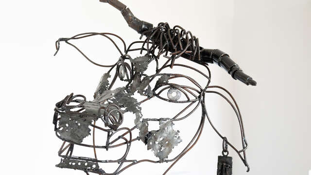 Art Vache : sculpture "vache qui sourit"