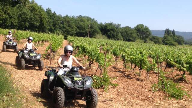 Balade en quad et dégustation de vins au Château de l'Aumérade avec Quad Var