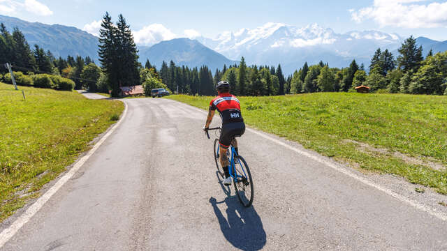 Montée à Passy Plaine-Joux en vélo de route
