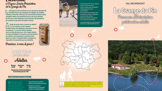 Parcours d'orientation "Patrimoine adulte" à la Grange du Pin