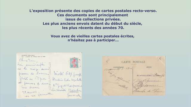 Exposition de cartes postales