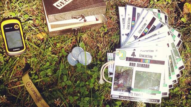 Géocaching au Parc Ecureuil