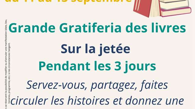 Fête du lac de Sainte Croix - Grande gratiferia des livres