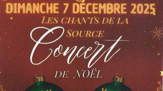 Concert : les chants de la source - musique de noel