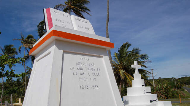 Monument dedicated to the arrival of the Gospel