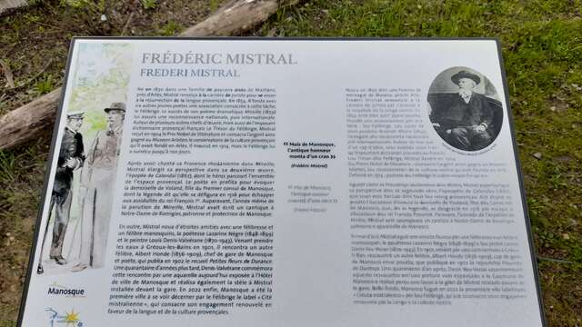 Plaque patrimoniale "Frédéric Mistral"