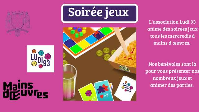 Soirée jeux de société avec Ludi 93