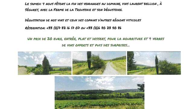 Fest zum Abschluss der Weinlese " La Gerbaude 2025" - Vins Laurent Bellion