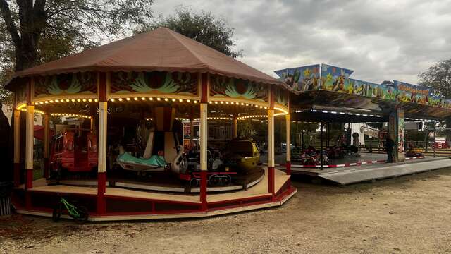 Carousel and Mario Kart bumper cars
