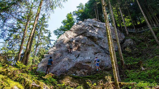 Kletterfelsen Les Mottets