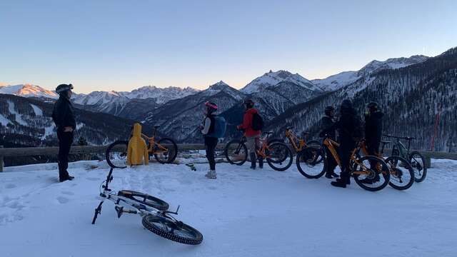 Nocturne fatbike vallée de l'Izoard