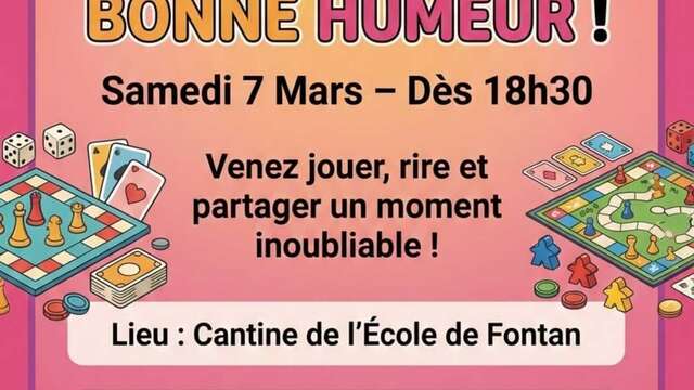 Soirée jeux & bonne humeur