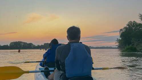 Descente de la Loire en kayak au lever du jour