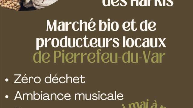Marché des producteurs bio et locaux à Pierrefeu-du-Var