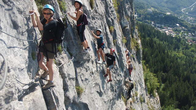 Supervised outing on via ferrata