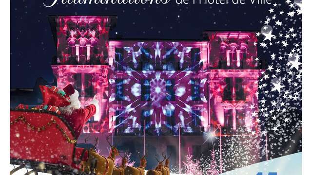 Illuminations de l'Hôtel de ville du Cannet