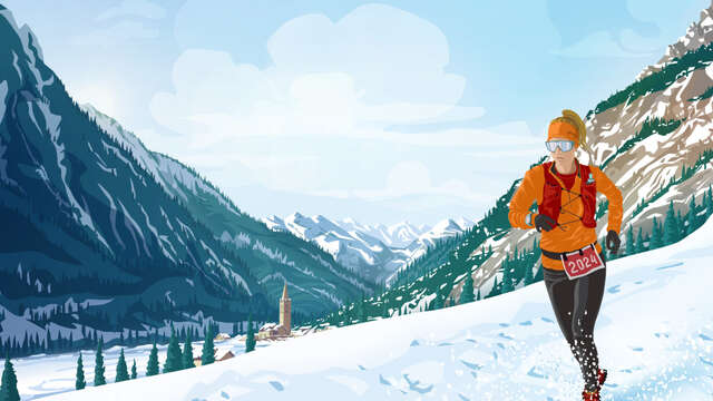 Snow trail du Queyras