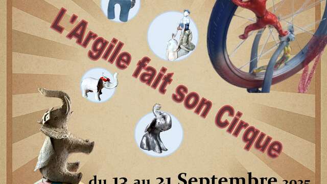 Mostra di ceramica "l'argile fait son cirque" (l'argilla fa il circo)