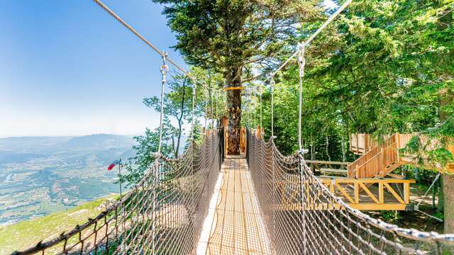 Le Nid des Aigles - Passerelle dans les arbres