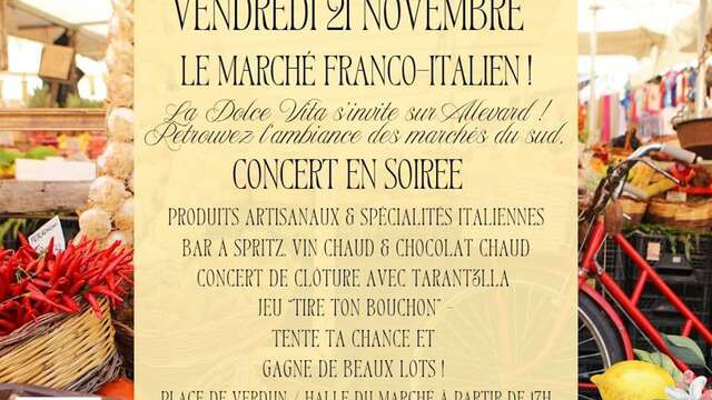 Marché Franco-Italien &concert de clôture -Les journées italiennes dans le pays d'Allevard