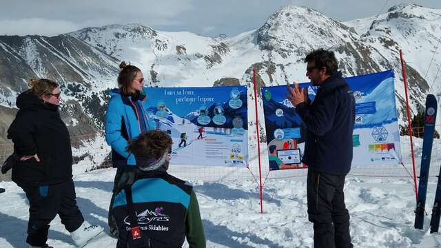 Atelier itinérant "faire sa trace, partager l'espace" à Saint-Véran