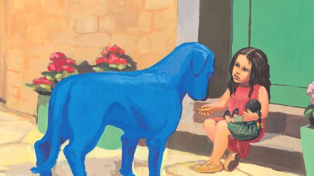 Cinoche-brioche - Chien bleu
