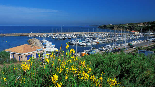 Port of La Coudoulière and boat launch ramp