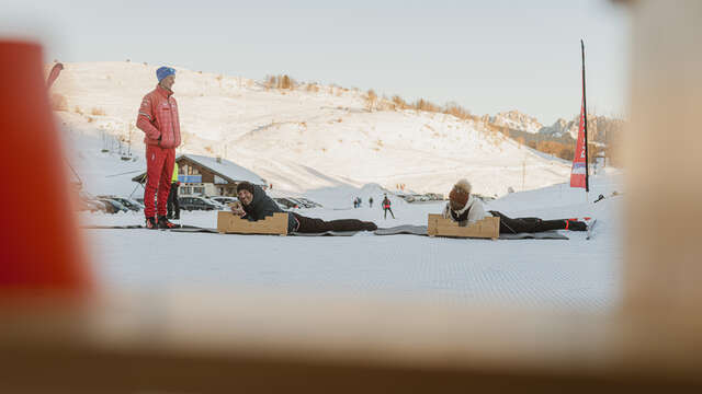 Cours de Biathlon avec l'ESF