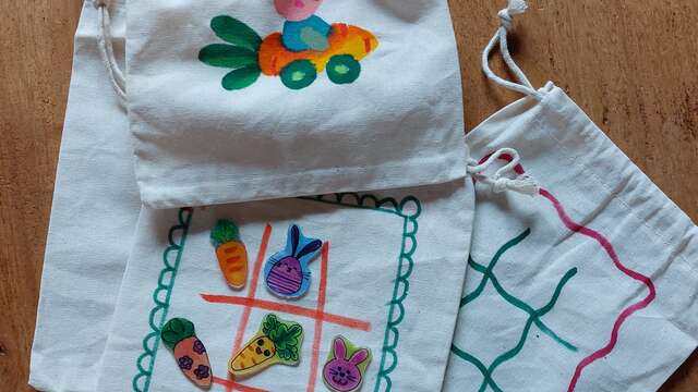 Atelier Tic Tac Pâques : Création d'une pochette de jeu