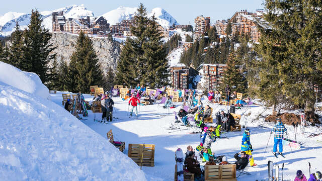 Village Igloo - Dining in an igloo.