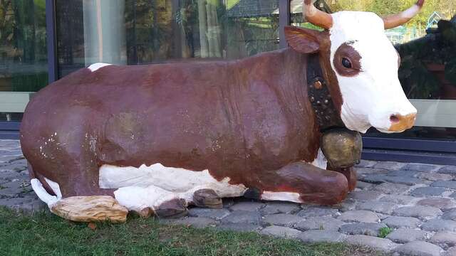 Art vache : sculpture "Barbotine"