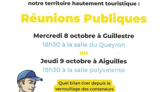 Réunion publique sur la gestion des déchets