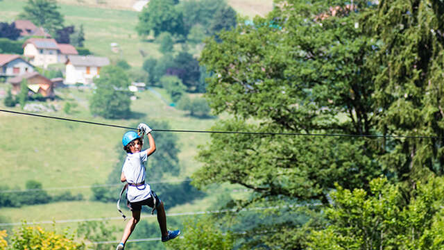 Tyrolienne de la cascade de Seythenex