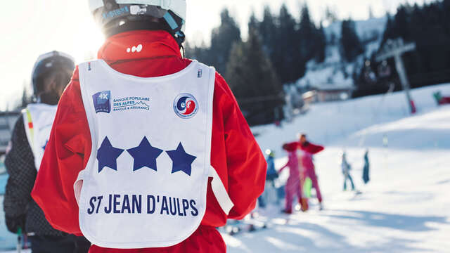 Cours collectif de ski alpin